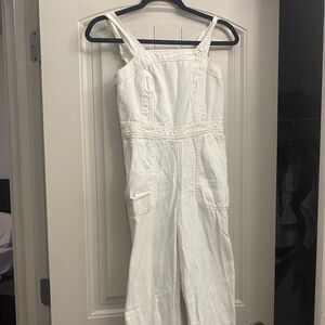 White full body jumpsuit